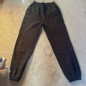 American eagle cuffed bottoms, grey sweatpants, size XS
